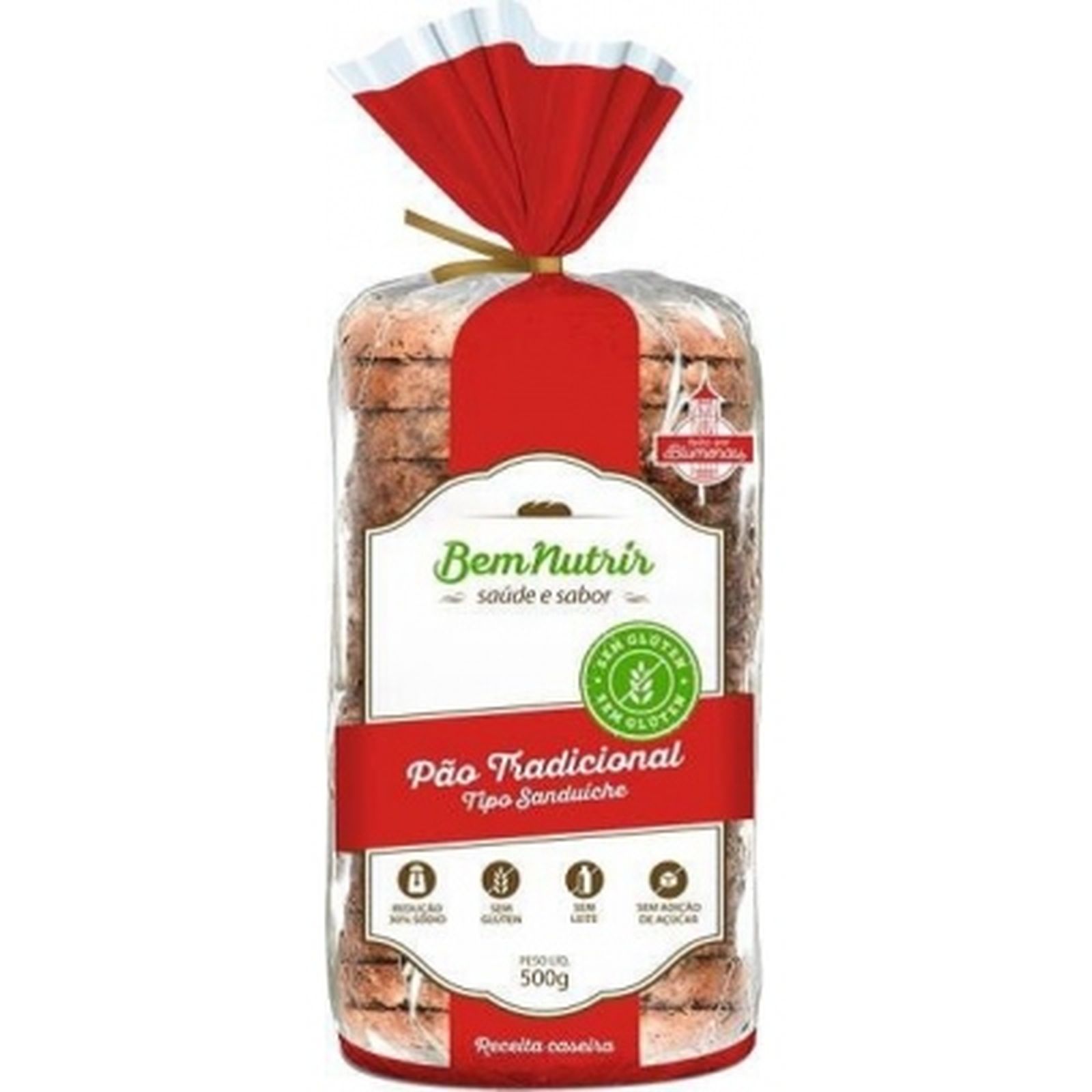 Pão Tradicional Sem Glúten Bem Nutrir 400g
