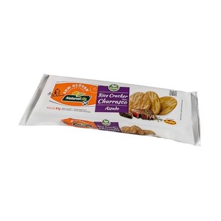 Biscoito Rice Cracker Nat Life 84g Churrasco