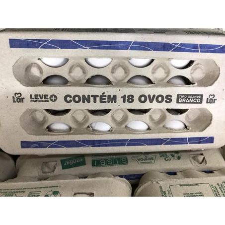 OVOS LAR BRANCO C/18