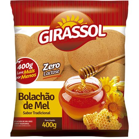 Biscoito de mel 400g girassol tradicional