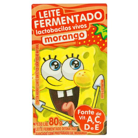 LEITE FERM ELEGE BOB ESPO MORANGO 80G