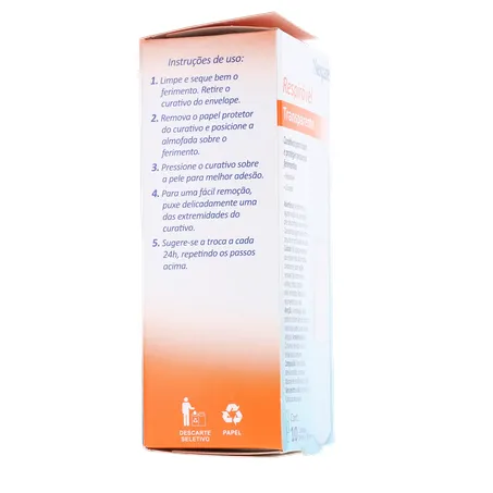 Curativo nexcare transparente respirável caixa c-10unid 360-11