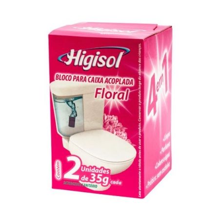 Pedra Sanitária Higisol Caixa Acoplada Floral 35G
