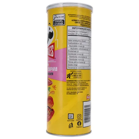SALGADINHO BATATA PRINGLES GOSTINHO BRAZUCA GALINHA CAIPIRA LATA 100G 360-7