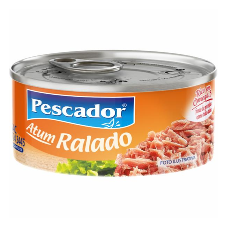 Atum ralado em óleo com caldo vegetal pescador