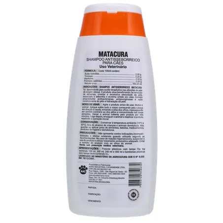 Shamp matacura antisseborreico 200ml 360-2