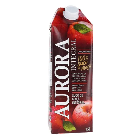 Suco Integral Maça Aurora Cx 1,5l 360-35