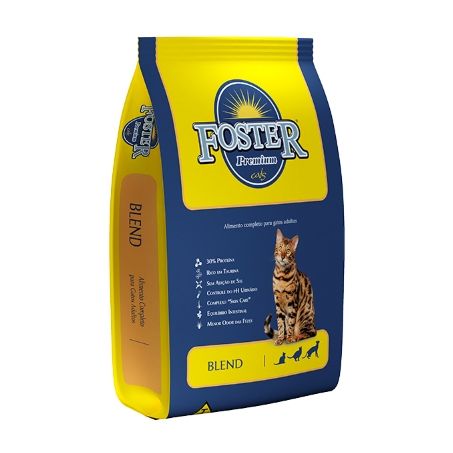 RACAO P/GATO BLEND PREM FOSTER 1KG