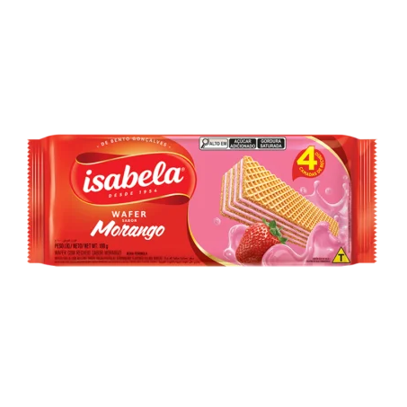 WAFER ISABELA MORANGO 100G