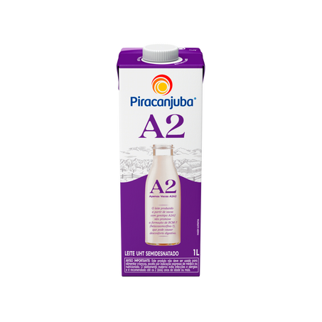 Leite semi desnatado a2 piracanjuba 1l