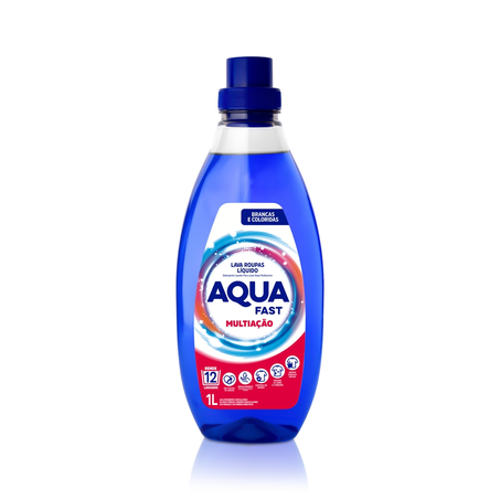 Lava Roupas Líquido Aquafast Multiação 1L