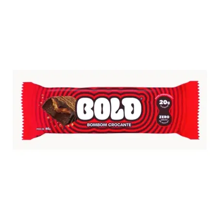 Barra de proteína bold bombom crocante 60g