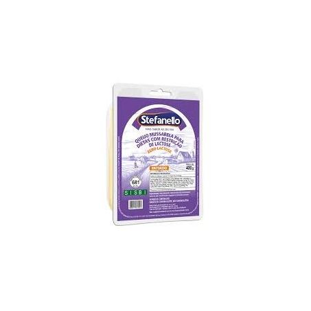 Queijo stefanello mussarela zero lactose fatiado 400g