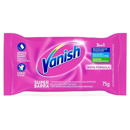 Tira Manchas em Barra Vanish 75g - Pink