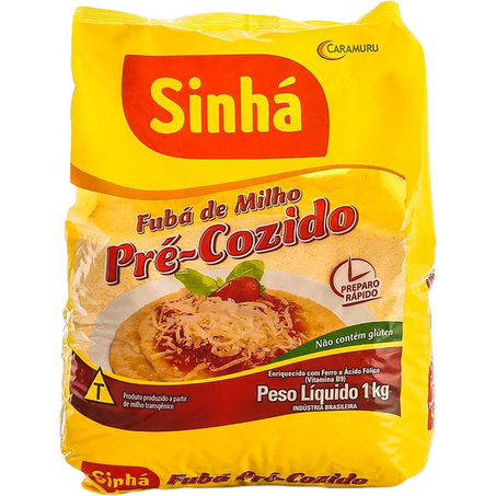 Fubá Sinhá 1kg - Pré-cozido