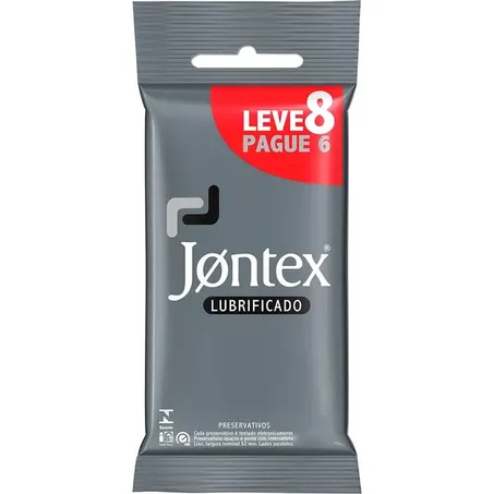 Preservativo Jontex Lubrificado Leve 8un Pague 6un 
 