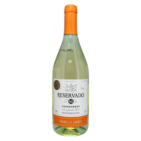 Vinho Brasileiro Branco Meio Seco Marcus James Chardonnay Serra Gaúcha Garrafa 750ml 360-0