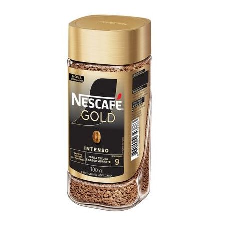 Café Solúvel Liofilizado Intenso Nescafé Gold Vidro 100g