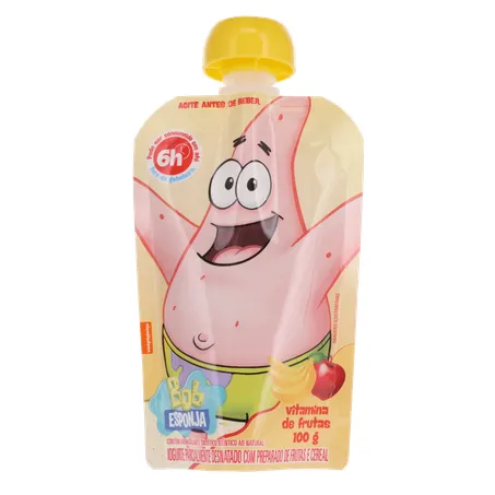 Iogurte Bob Esponja Vitamina De Frutas e Cereais 100g 360-0