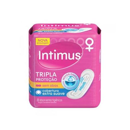 Absorvente Tripla Proteção Sem Abas Suave Intimus Gel 8 unidades