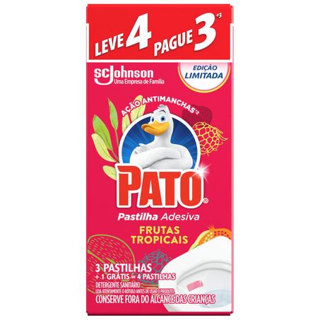 Desodorizador Pato Pastilha Fruta Lv Pg 3un 
 
