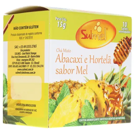 Cha sulmel abacaxi hortela mel 13g 360-32