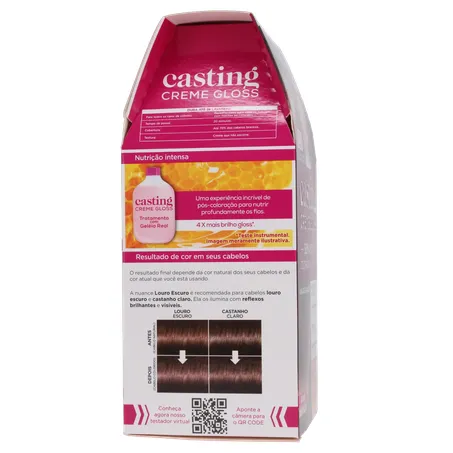 Tinta Para Cabelo Creme Gloss Louro Escuro 600 Casting L'oréal 600LT 360-28