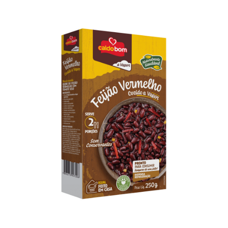 Feijao Vermelho Caldo Bom 250g A Vapor