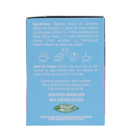 Chá Misto Chileno Camomila, Capim-Cidreira, Maçã e Laranja Sachê 1.2gr - Caixa com 10un - 12gr 360-3