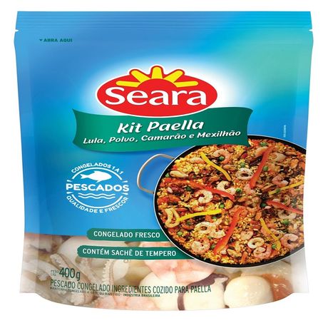 KIT PAELLA SEARA 400G CONGELADO