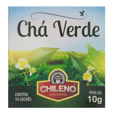 Chá verde chileno com 10 sachês