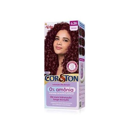 Tinta cabelo niely cor&ton marsala 6.26 sem amonia