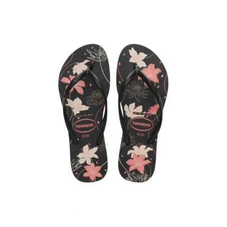 Havaianas slim organic preto/cinza/rosa 39/40