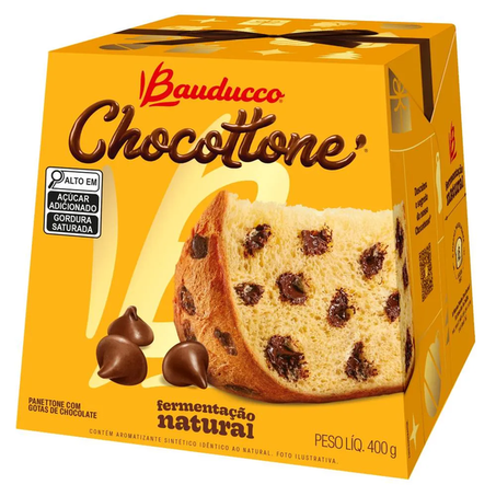 PANETTONE CHOCOTTONE BAUDUCCO GOTAS 400G