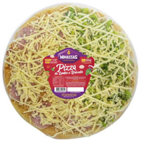 Pizza mimassas cong 650g lombo e brocolis