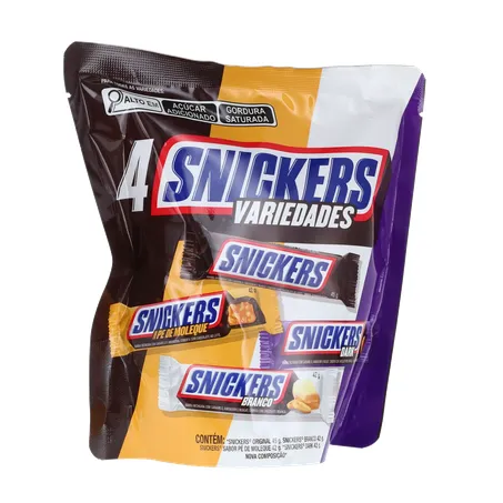 Chocolate Snickers Variedades Pacote 171g 
  360-34