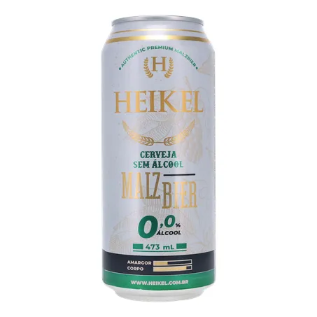 Cerv heikel malzbier s/alcool latao 473ml