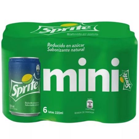 Refrigerante lata mini sprite pcc/06x220ml