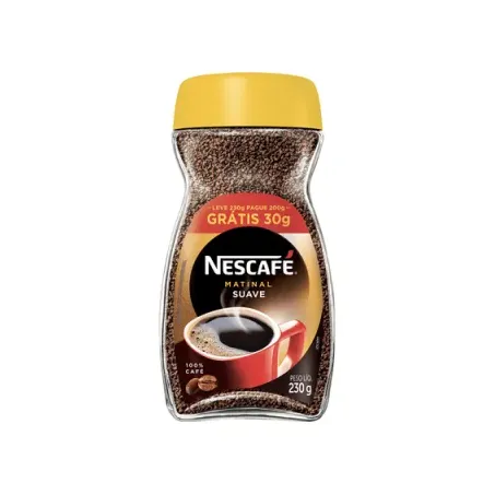 Café solúvel nescafé matinal leve 230g pague 200g