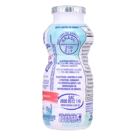 Bebida Láctea Fermentada Batavo Pense Zero Morango 170g 360-8