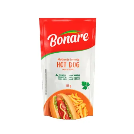 Molho Tomate Bonare Sac.300G Hot Dog