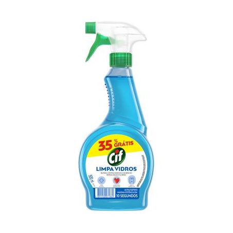 Limpador vidro cif pulv 500ml 35% gratis