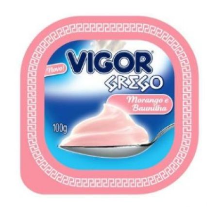 Iogurte Grego Vigor Morango/baunilha 90g