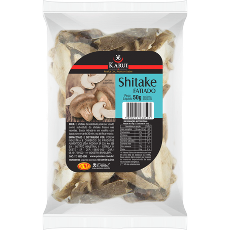 Cogumelo karui shitake fatiado 50g