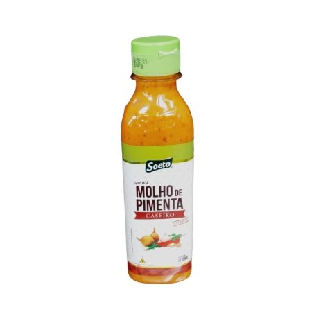 Molho de pimenta caseira picante soeto 200 ml