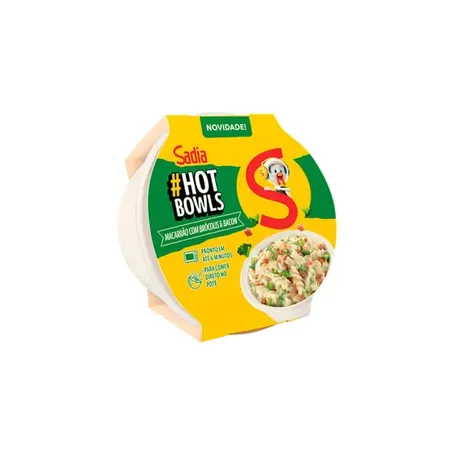 Macarrão Sadia Hot Bowls Brócolis e Bacon 300g