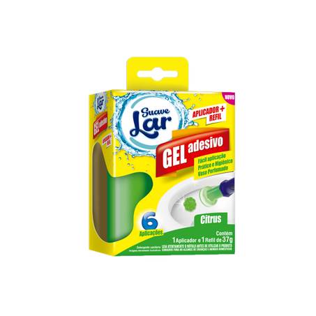 Gel adesivo sanitario suave lar 37g citrus