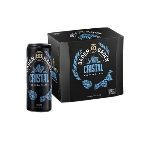 Pack cerveja baden cristal cx6 un lt