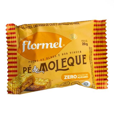 PÉ DE MOLEQUE ZERO AÇÚCAR 20G FLORMEL