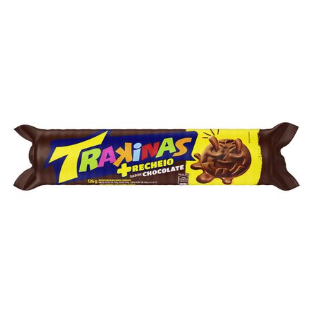 BISCOITO RECHEIO CHOCOLATE TRAKINAS MAIS RECHEIO